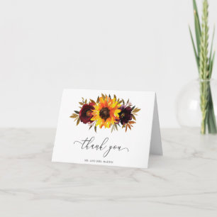 Solros Ro Red Lila Rustic Fall Wedding Tack Kort