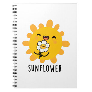 Solros Rolig Sol Och Blomma Puns Anteckningsbok