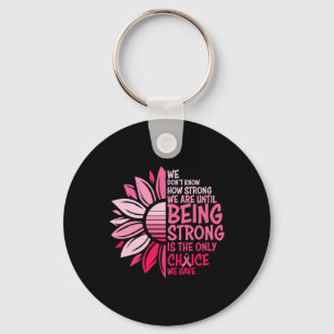 Solros Rosa Breast Cancer Awareness Women Warri Nyckelring