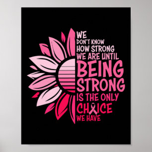 Solros Rosa Breast Cancer Awareness Women Warri Poster