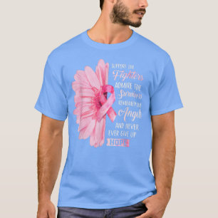 Solros Rosa Breast Cancer Awareness Women Warri T Shirt
