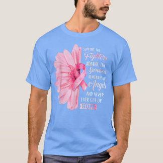 Solros Rosa Breast Cancer Awareness Women Warri T Shirt