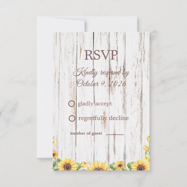 Solros RSVP OSA Kort (Framsida)