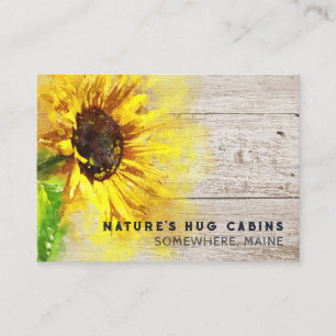 *~* Solros Rustic Land AP49 Distress Wood Visitkort