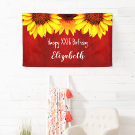 Solros Rustic Wood Birthday