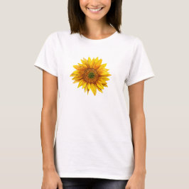 Solros. Rustik gult blomma. Land blommigt T Shirt
