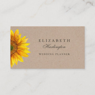 Solros. Rustiska blommor. Blommigtens professionel Visitkort