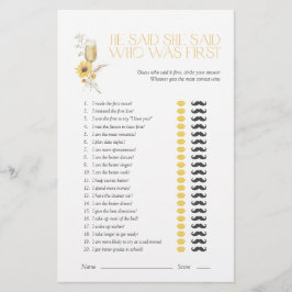 Solros sa att hon sa att Boho Möhippa Game