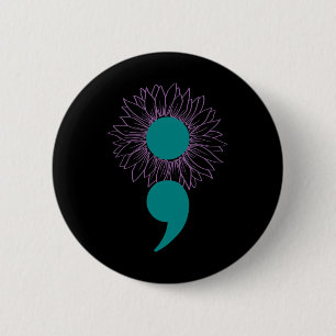 Solros Semicolon Suicide Awareness Mental Health Knapp