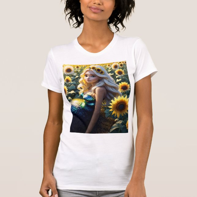 "Solros Siren: Blodning i Irifallence T Shirt (Framsida)