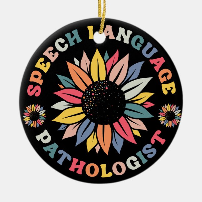 Solros SLP Tal Spatolog Gift Julgransprydnad Keramik (Framsidan)
