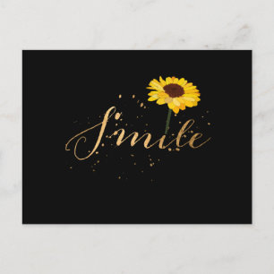 Solros Smil Vykort
