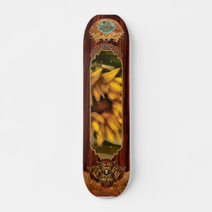 Solros - solrosen mini skateboard bräda 18,7 cm