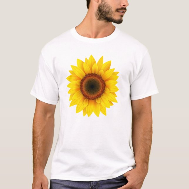 Solros - Solrosfartyg, Blommigt Tee Shirt (Framsida)