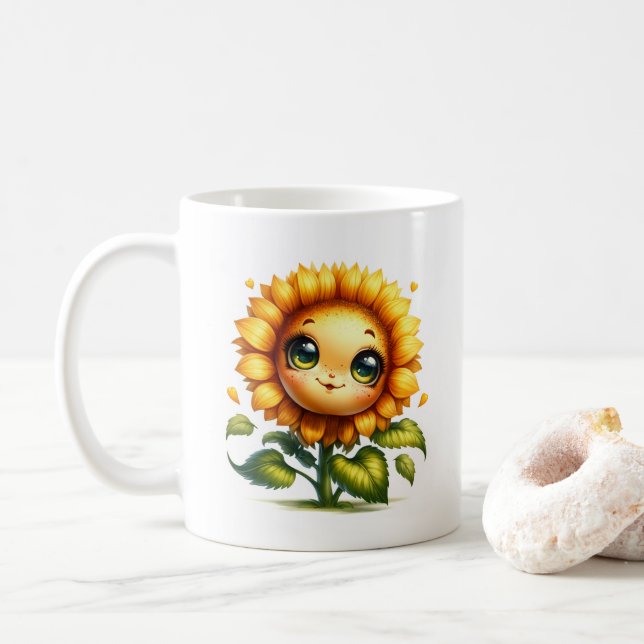 Solros Sötnos  Kaffemugg (Med munk)