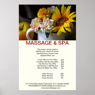 Solros Spa-massage Beauty Salon Poster