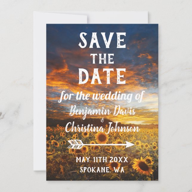 Solros Spara datumkort Datumet (Framsida)