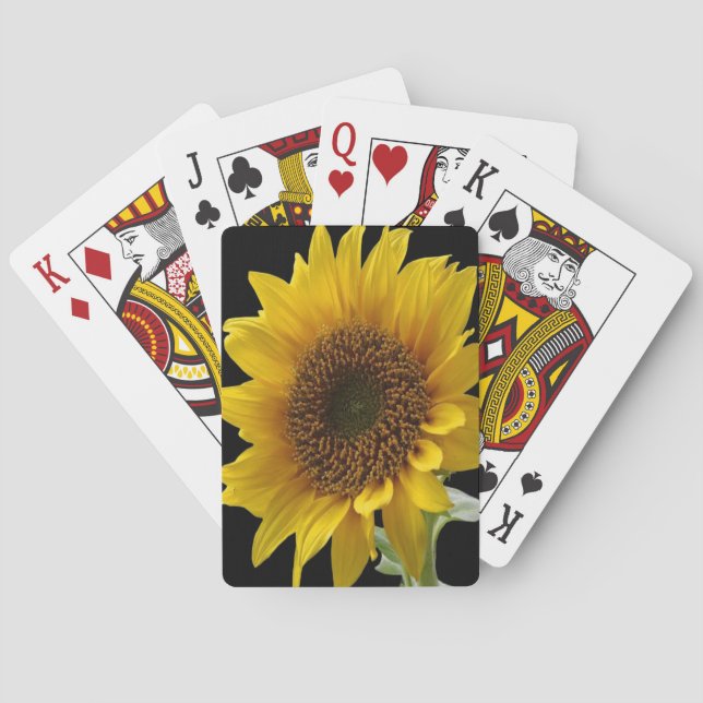 Solros spelkortlek casinokort (Baksidan)
