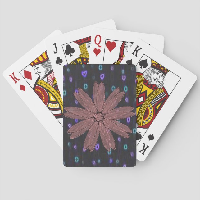 Solros spelkortlek casinokort (Baksidan)
