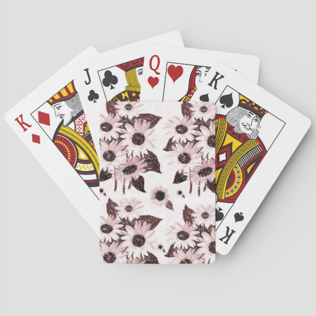 Solros spelkortlek spel kort (Baksidan)