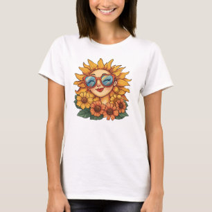 Solros: Strålning och blötläggning i sol T Shirt