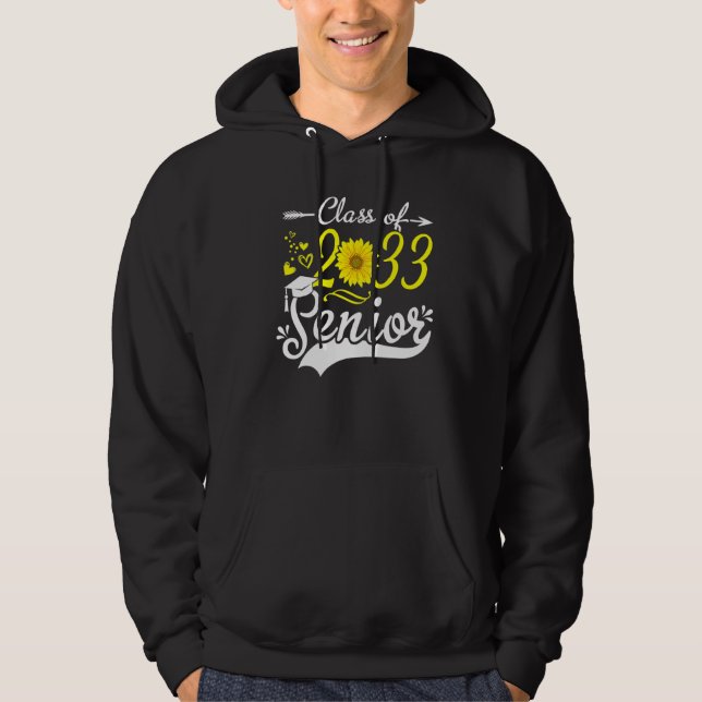 Solros Studenten, högre klass 2033 33 Hoodie (Framsida)