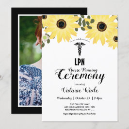 Solros Studenten LPN Nurse Pinning Ceremony Inbjudningar