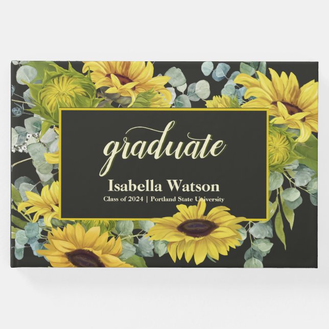 Solros Studentfest Keepsaké Gästböcker (Framsida)