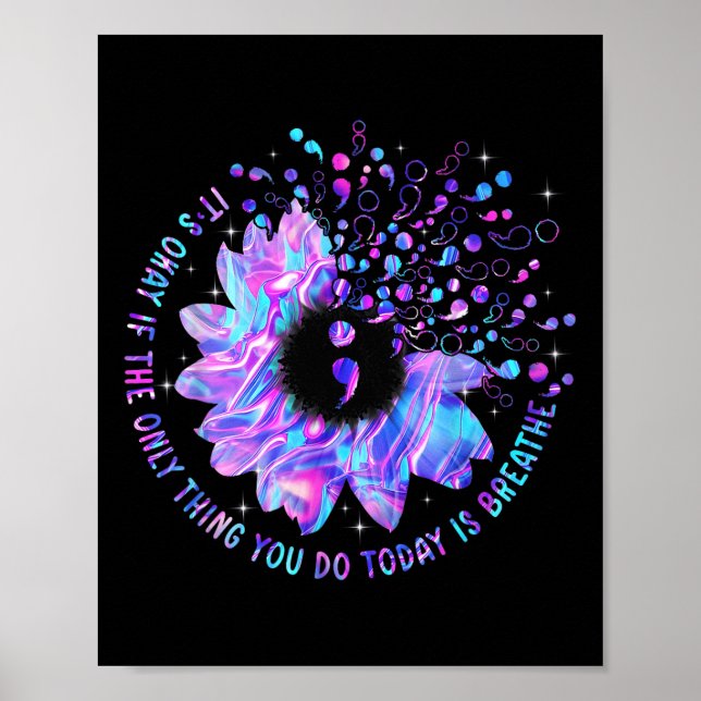 Solros Suicide Prevention Awareness Week Semikolon Poster (Framsidan)
