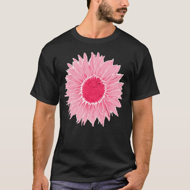 Solros-Summer Garden-Rosa-White T Shirt (Framsida)