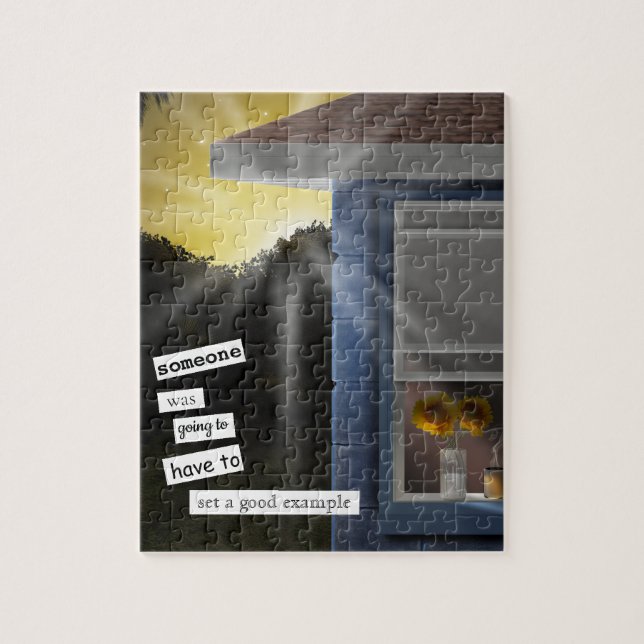 Solros Sunrise Puzzle by Sara Motolanez Pussel (Vertikal)