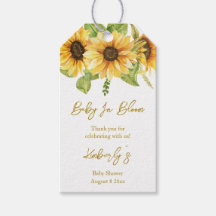 Solros | Tack Baby Shower Present Taggar