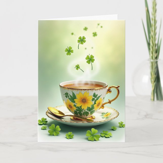 Solros Tea Glad Dag Kort (Framsida)