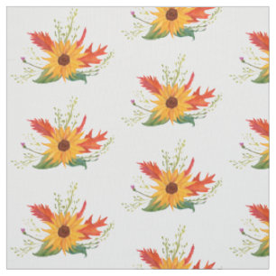 Solros Teckning Mönster Fabric Tyg