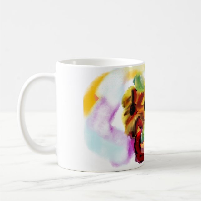 Solros till mors dag  kaffemugg (Vänster)