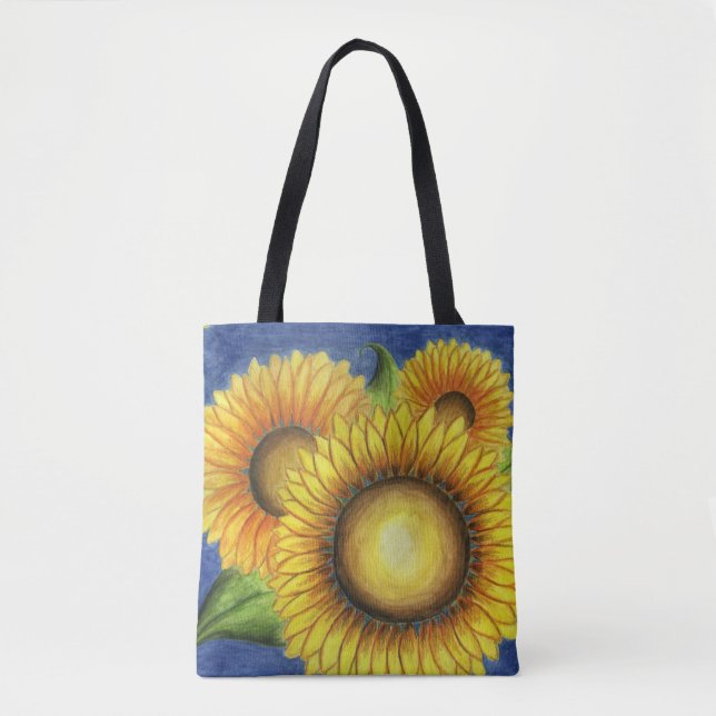 Solros Tote Bag Gift Tygkasse (Framsida)