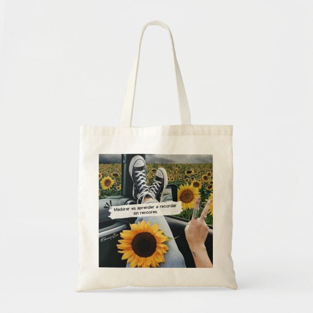 Solros Tote Bag Tygkasse (Framsidan)