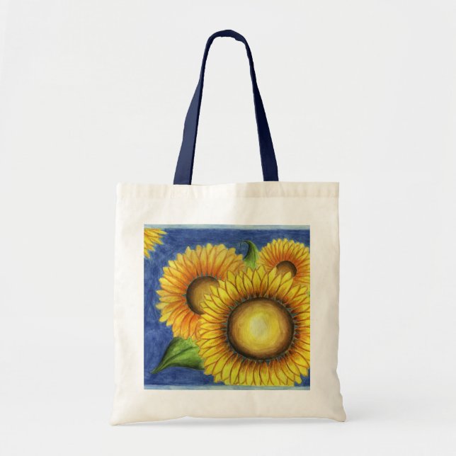 Solros Tote Bag Tygkasse (Framsidan)