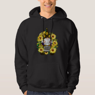 Solros Truck Gnome Hippie Gnomer Blomflickor B Hoodie