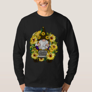 Solros Truck Gnome Hippie Gnomer Blomflickor B T Shirt
