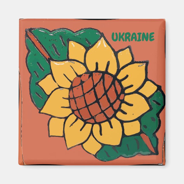 Solros, Ukraina, Tile Magnet (Framsidan)