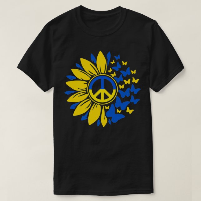Solros Ukraina Ukrainas Flagga Ukraina Flagga Prid T Shirt (Design framsida)