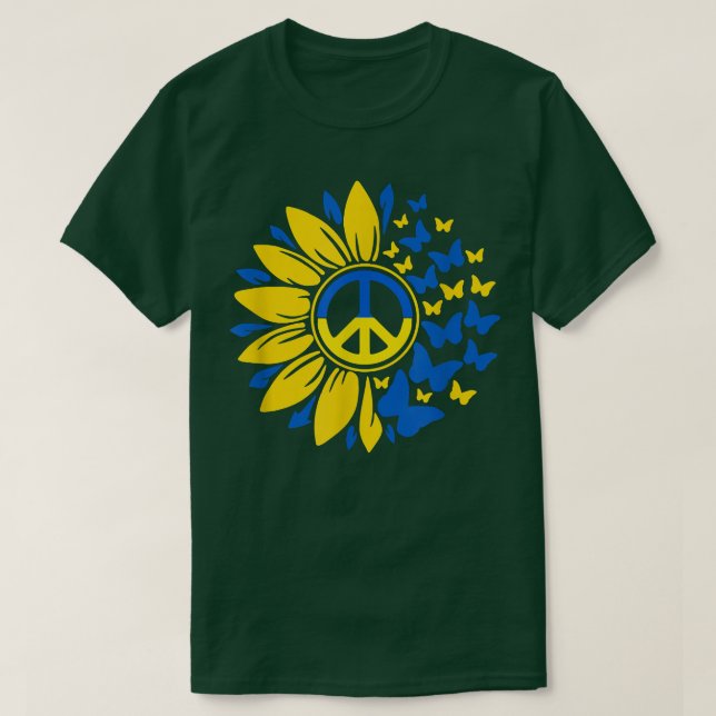 Solros Ukraina Ukrainas Flagga Ukraina Flagga Prid T Shirt (Design framsida)