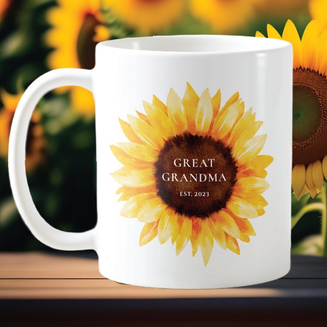 Solros Underbar Grandma Kaffemugg (Skapare uppladdad)