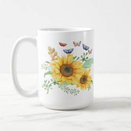 Solros vår kaffemugg