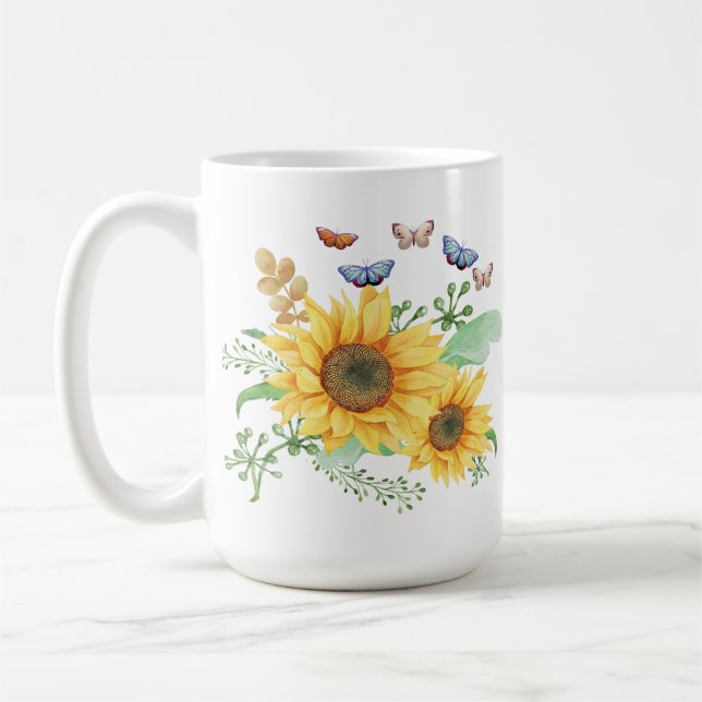 Solros vår kaffemugg (Vänster)