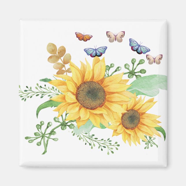 Solros vår magnet (Framsidan)