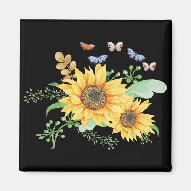 Solros vår magnet (Framsidan)