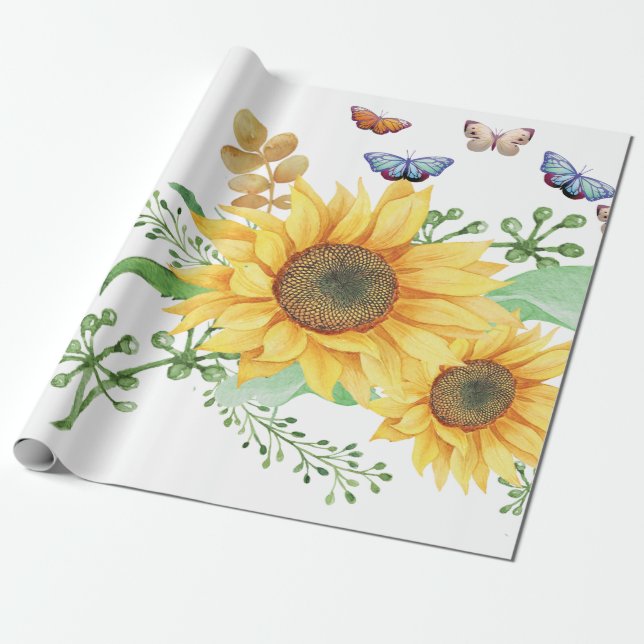 Solros vår presentpapper (Utrullad)