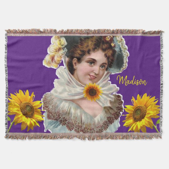 Solros Victorian Throw Blanket Filt (Framsidan)